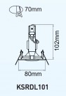 Twist & Lock Downlight GU10 IP20 240V thumbnail